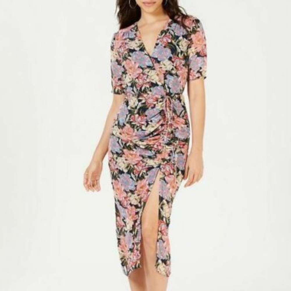 Leyden ruched floral woven dress 🌺